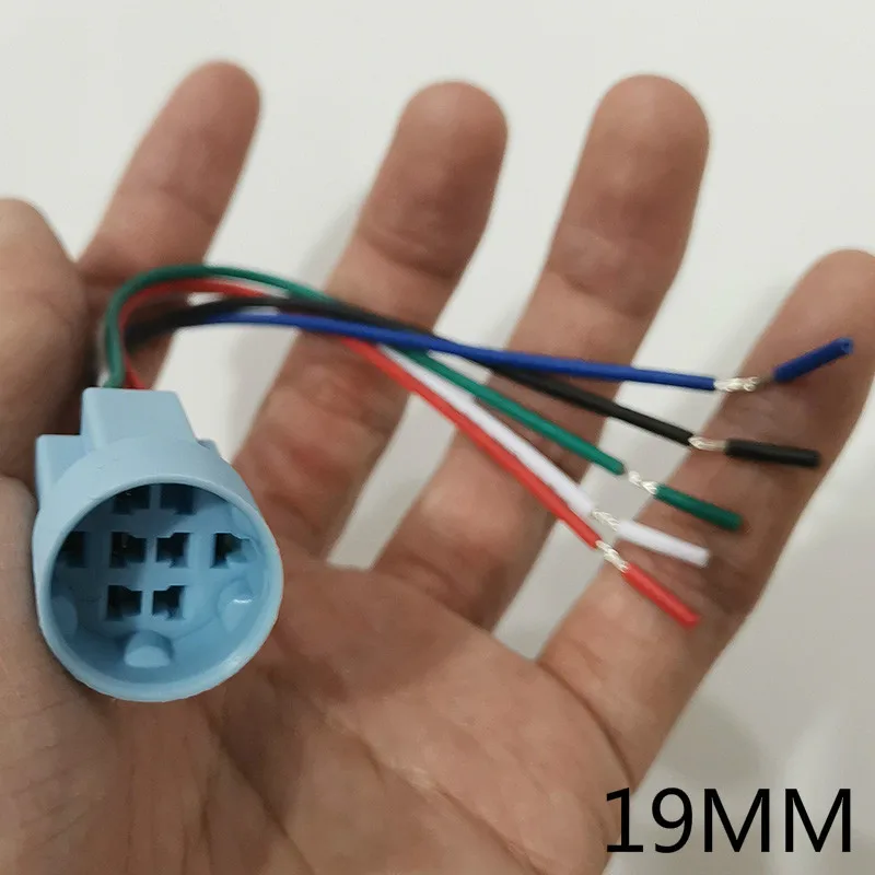 Push Fit Connector - Interrupteur à bouton-poussoir de 19mm, broches