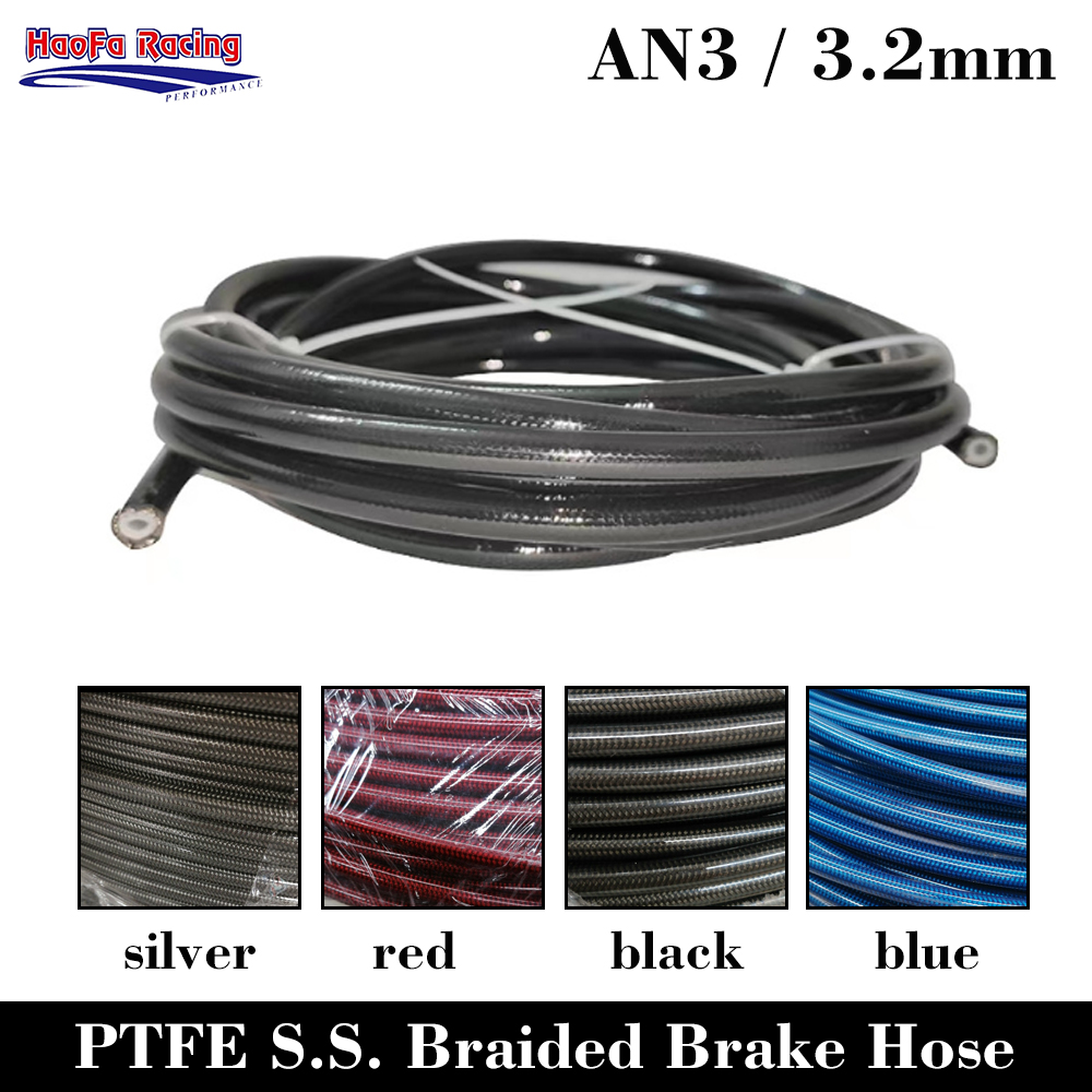 Flexible Hose Braided - AN3 moto PTFE conduites de frein