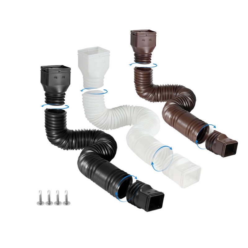 Flexible Hose Braided - Extension de gouttière flexible et rétractable,
