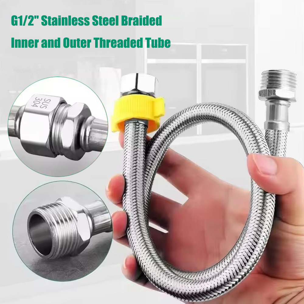 Flexible Hose Braided - Tuyau flexible tressé en acier inoxydable,