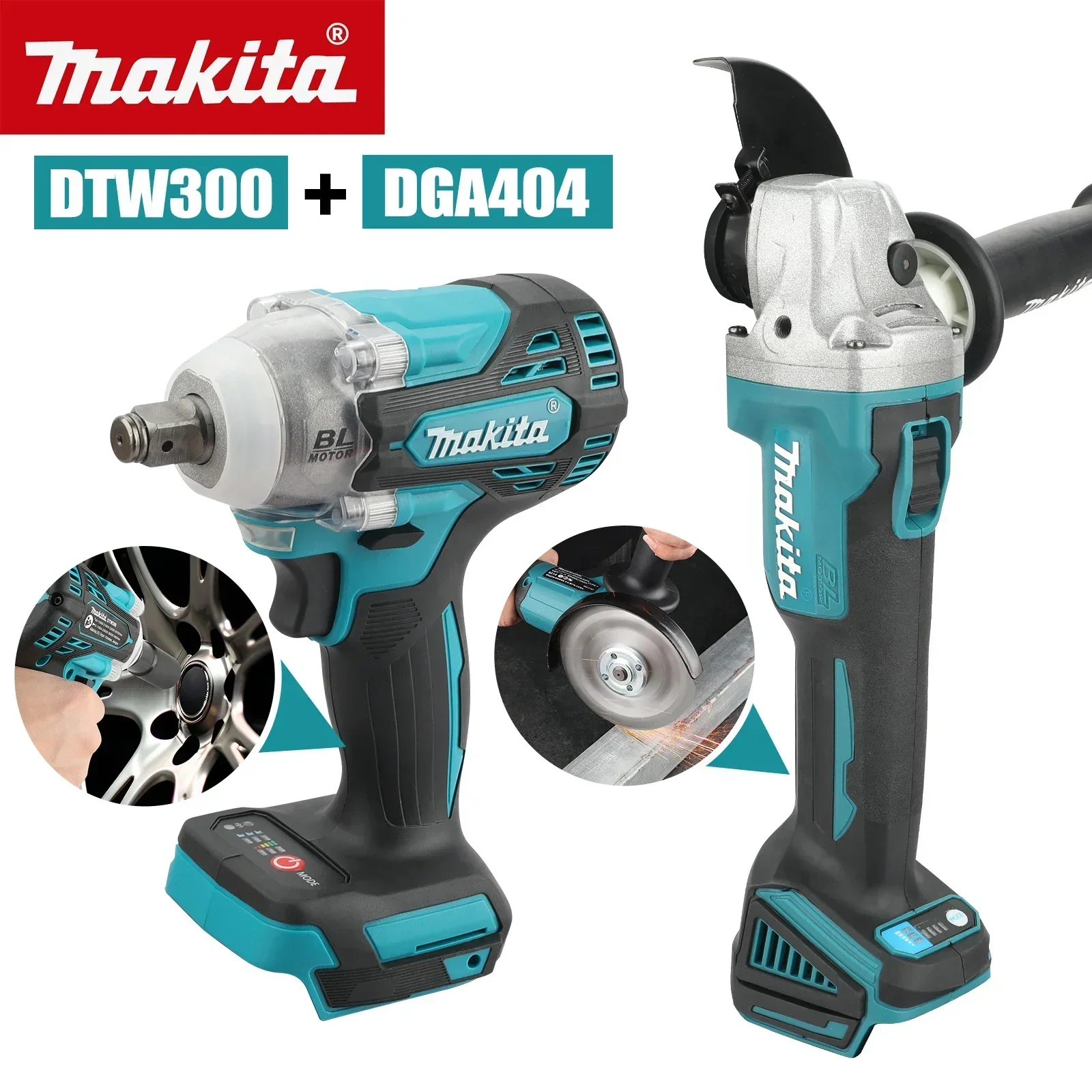 Makita Drill Dtw300 - Makita DTW300 DGA404 Combo d'outils 18V,