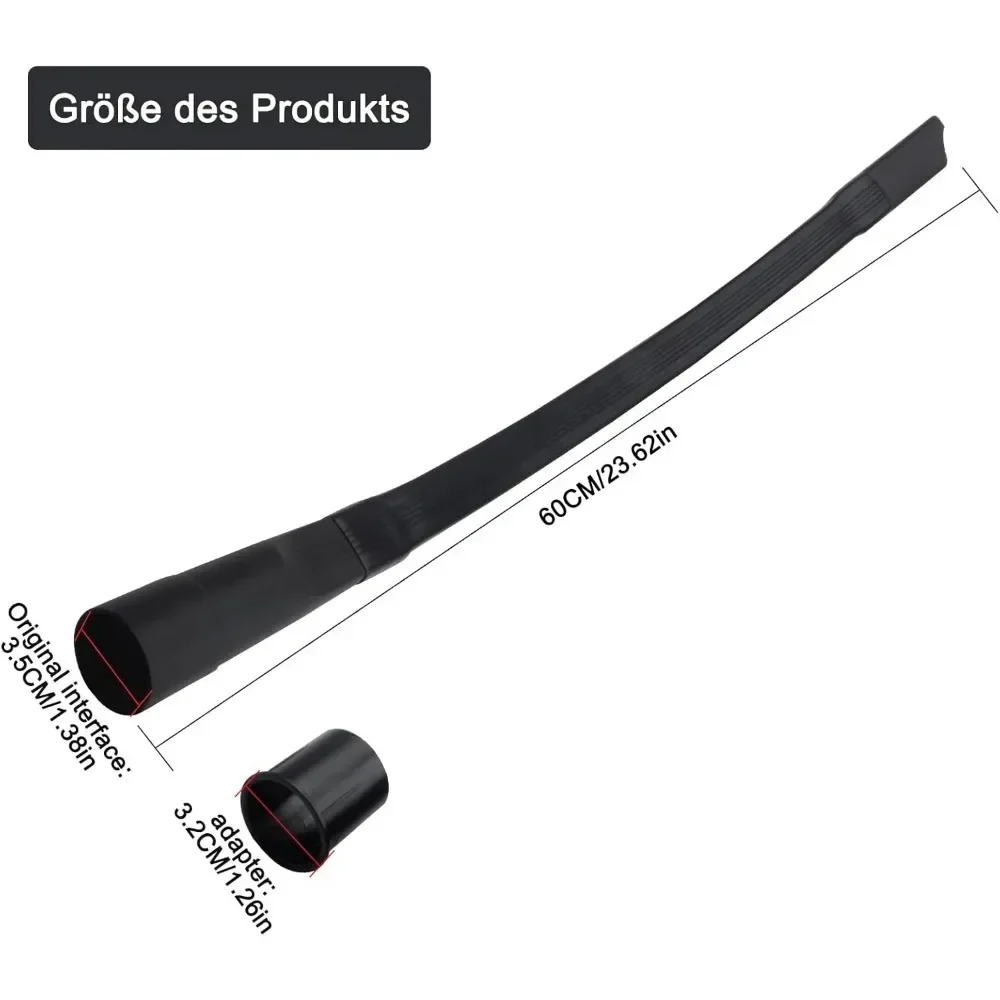 Flexible Hose Braided - Adaptateur d'aspirateur tuyau 35mm-32mm, Port de