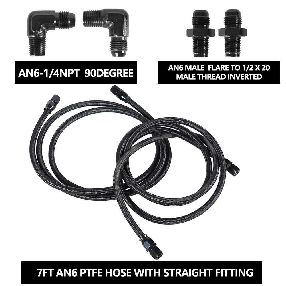 2 X 7Ft AN6 Flexible PTFE Tran - Flexible Hose Braided avis et prix