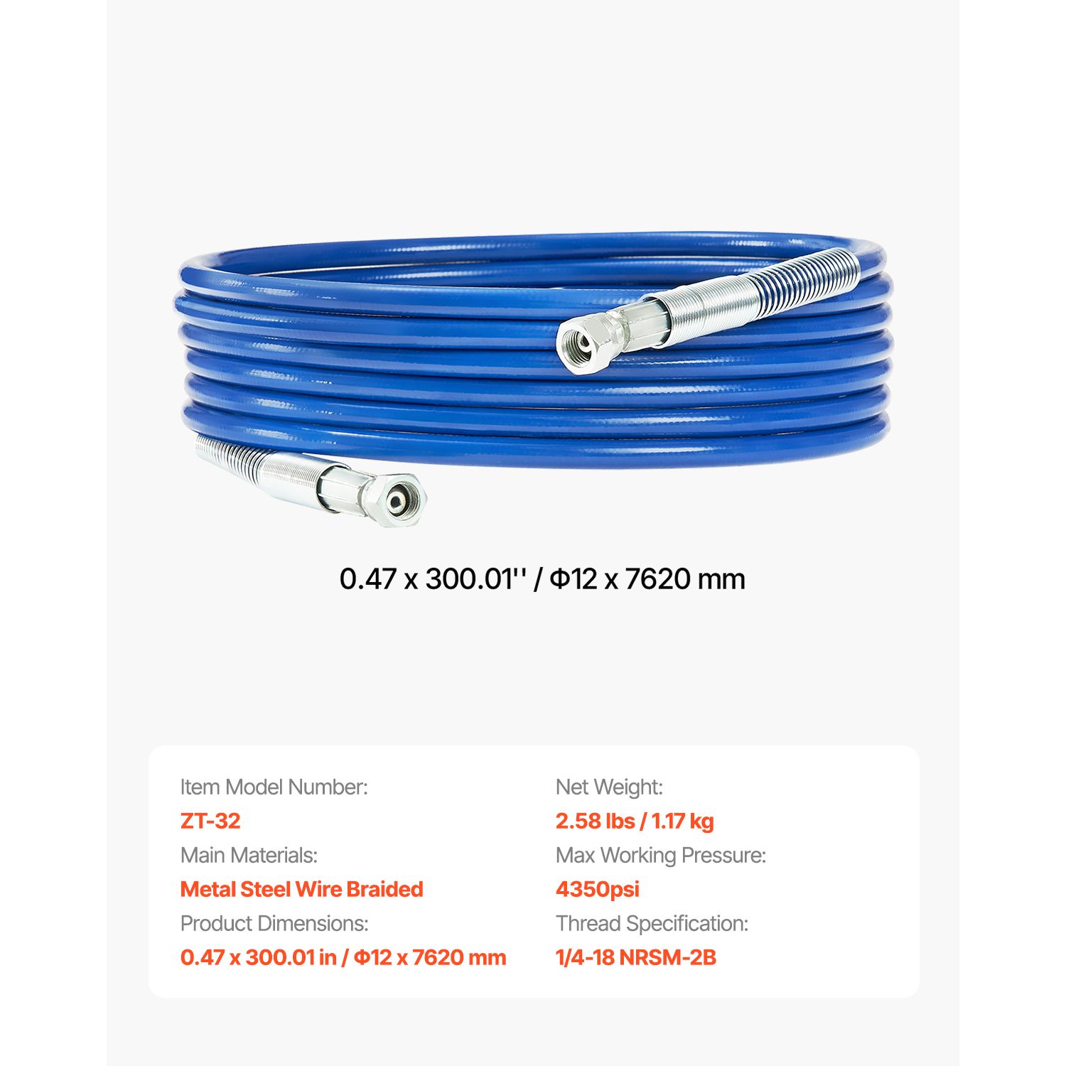 Tuyau de pulvérisation sans ai - Flexible Hose Braided avis et prix